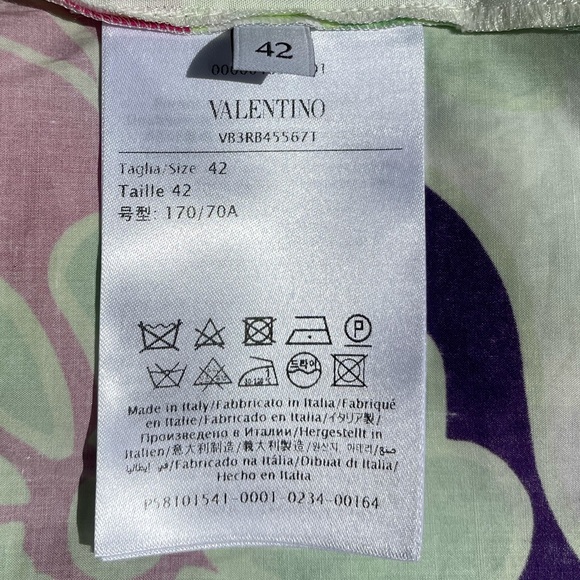 NWT $1,590 Valentino Garavani printed wide-leg trousers ,Size IT 42,US 6, ITALY - Picture 9 of 17